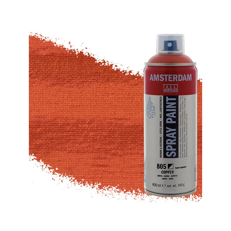 Talens Amsterdam vízbázisú akrilfesték spray, 400 ml - 805, copper