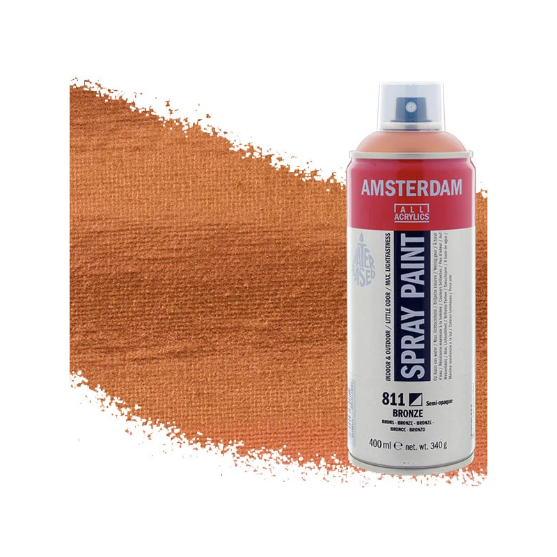 Talens Amsterdam vízbázisú akrilfesték spray, 400 ml - 811, bronze