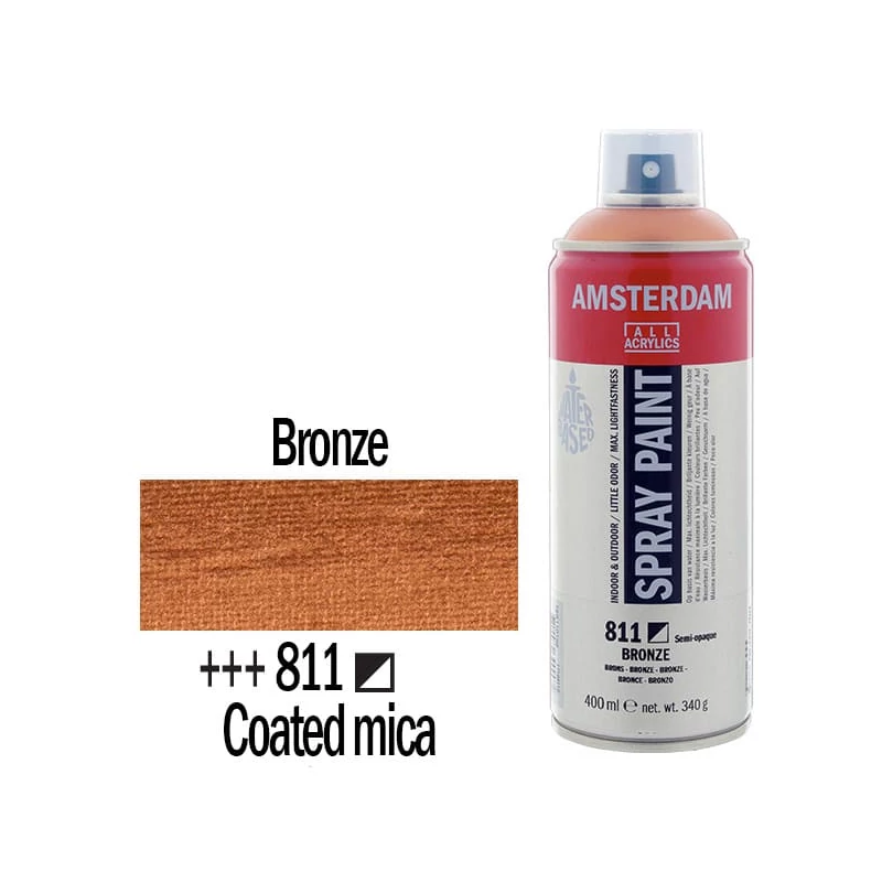 Talens Amsterdam vízbázisú akrilfesték spray, 400 ml - 811, bronze