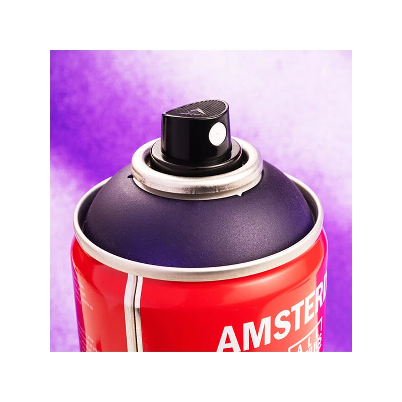 Talens Amsterdam vízbázisú akrilfesték spray, 400 ml - 577, permanent red violet light