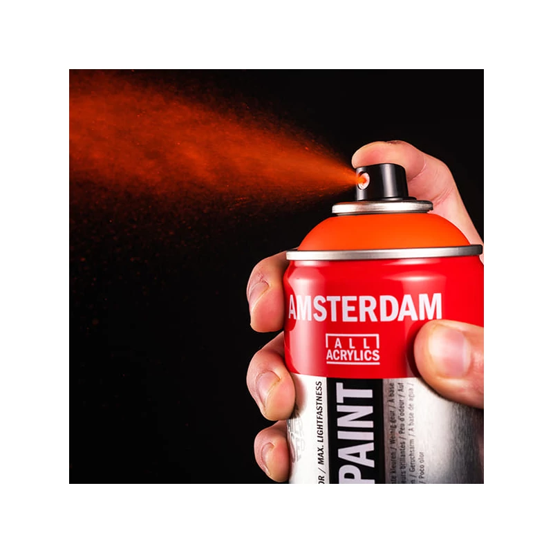 Talens Amsterdam vízbázisú akrilfesték spray, 400 ml - 567, permanent red violet