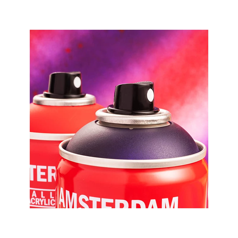 Talens Amsterdam vízbázisú akrilfesték spray, 400 ml - 567, permanent red violet