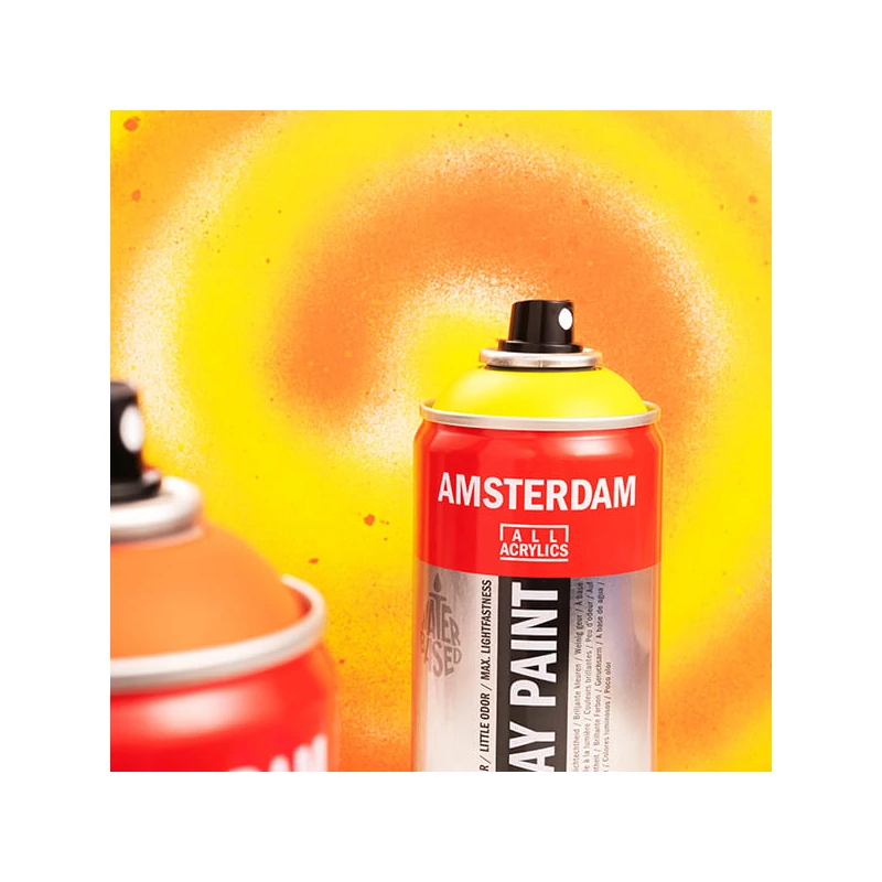 Talens Amsterdam vízbázisú akrilfesték spray, 400 ml - 267, azo yellow lemon