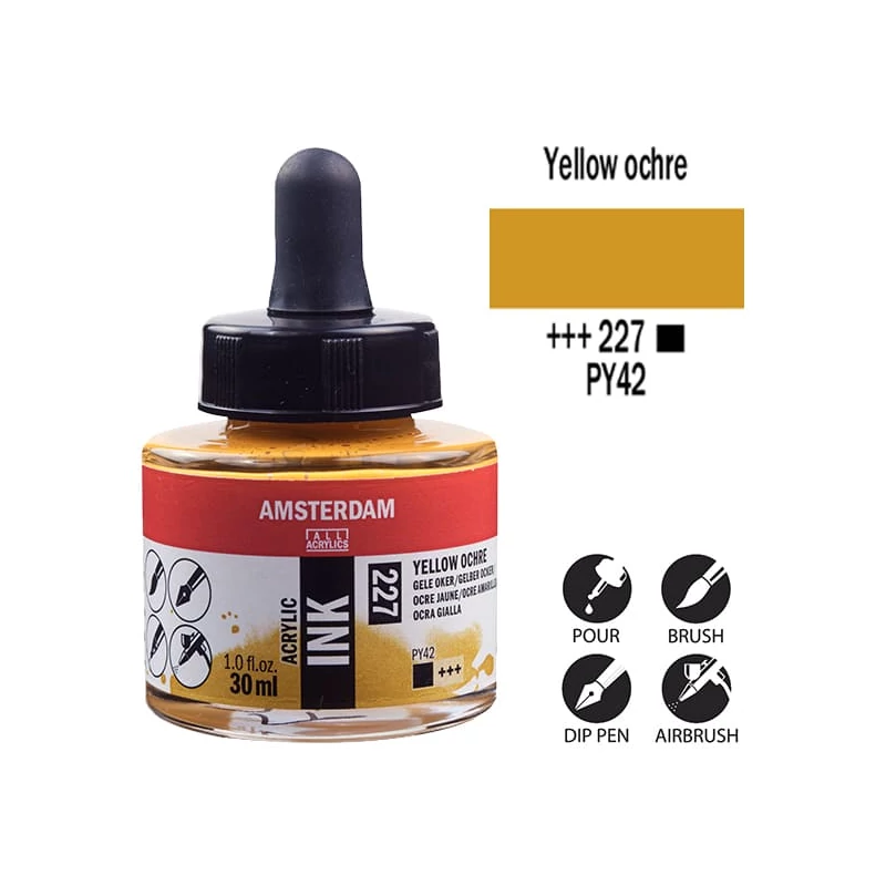 Talens Amsterdam akriltinta, 30 ml - 227, yellow ochre