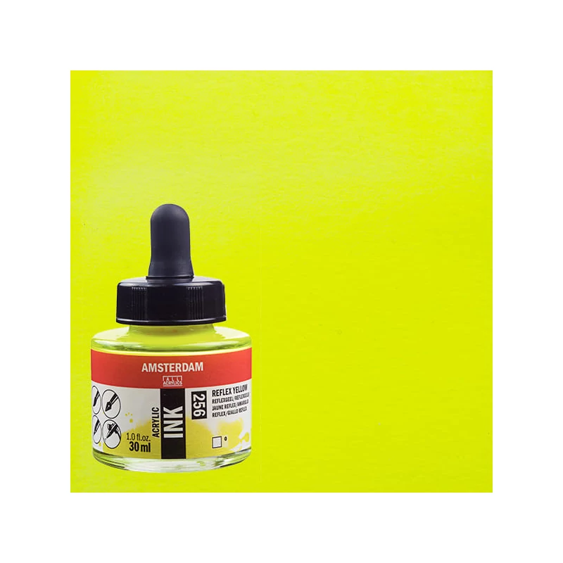 Talens Amsterdam akriltinta, 30 ml - 256, reflex yellow