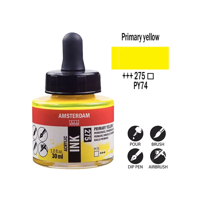 Talens Amsterdam akriltinta, 30 ml - 275, primary yellow