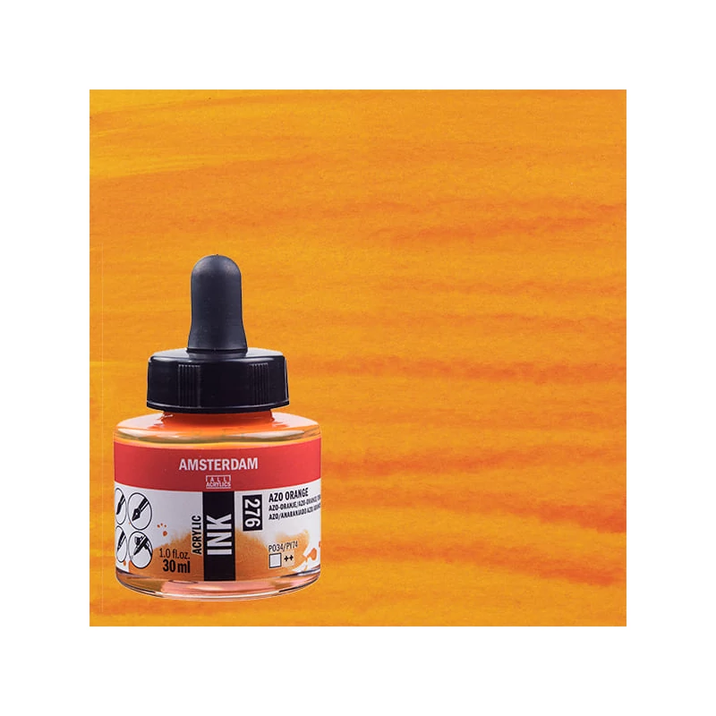 Talens Amsterdam akriltinta, 30 ml - 276, azo orange