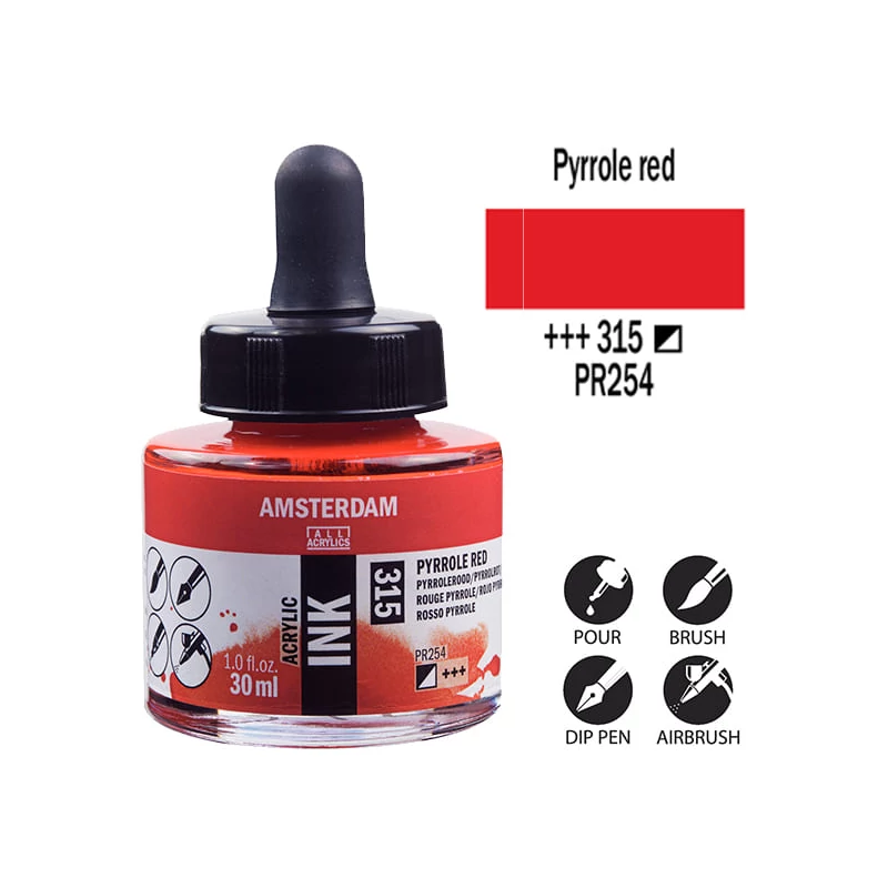 Talens Amsterdam akriltinta, 30 ml - 315, pyrrole red