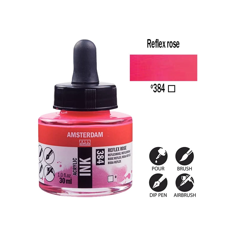 Talens Amsterdam akriltinta, 30 ml - 384, reflex rose