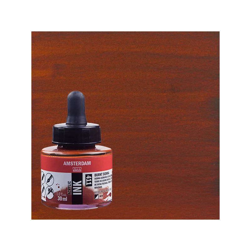 Talens Amsterdam akriltinta, 30 ml - 411, burnt sienna