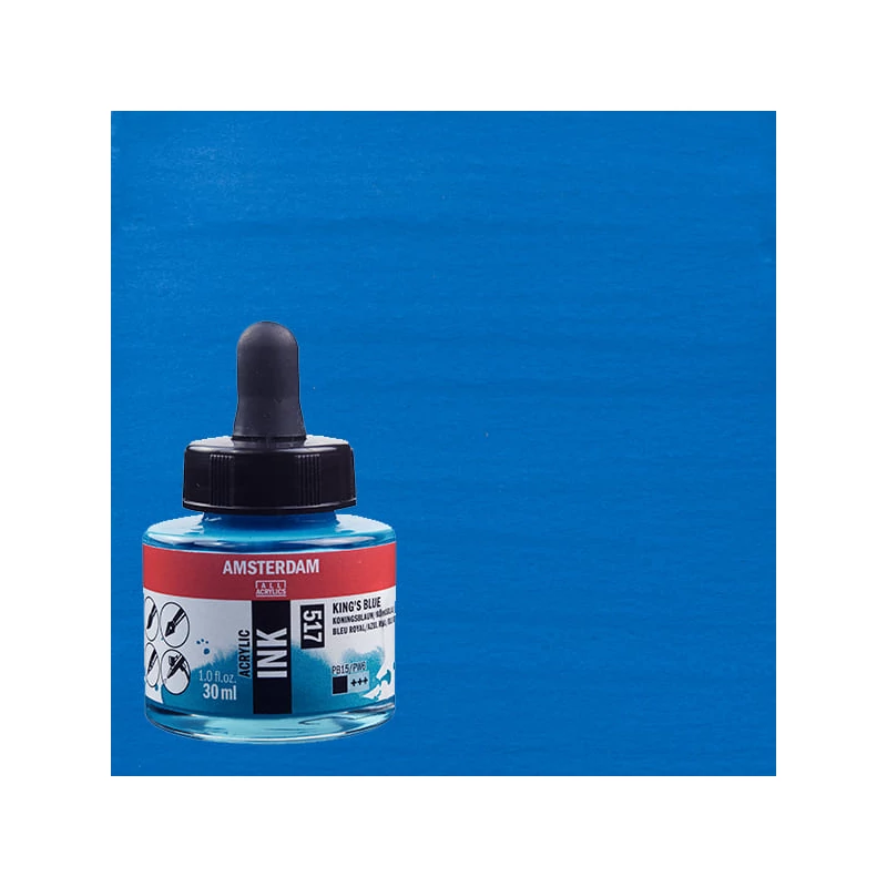 Talens Amsterdam akriltinta, 30 ml - 517, king's blue