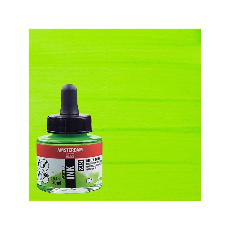 Talens Amsterdam akriltinta, 30 ml - 672, reflex green