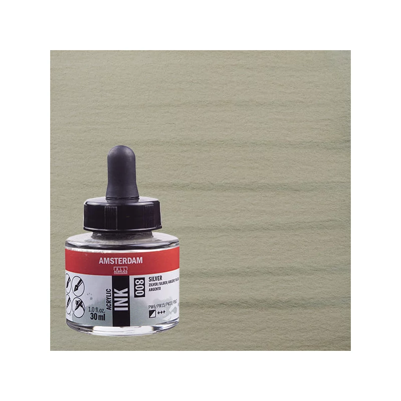 Talens Amsterdam akriltinta, 30 ml - 800, silver