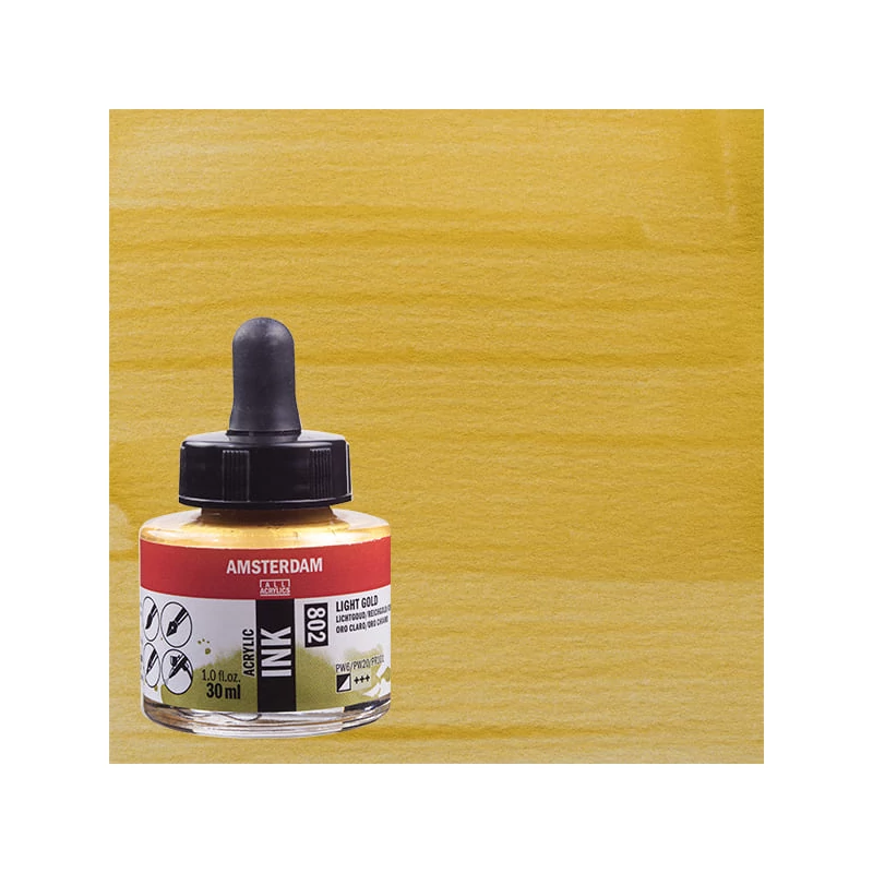 Talens Amsterdam akriltinta, 30 ml - 802, light gold