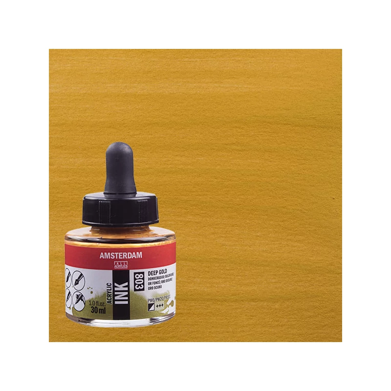 Talens Amsterdam akriltinta, 30 ml - 803, deep gold