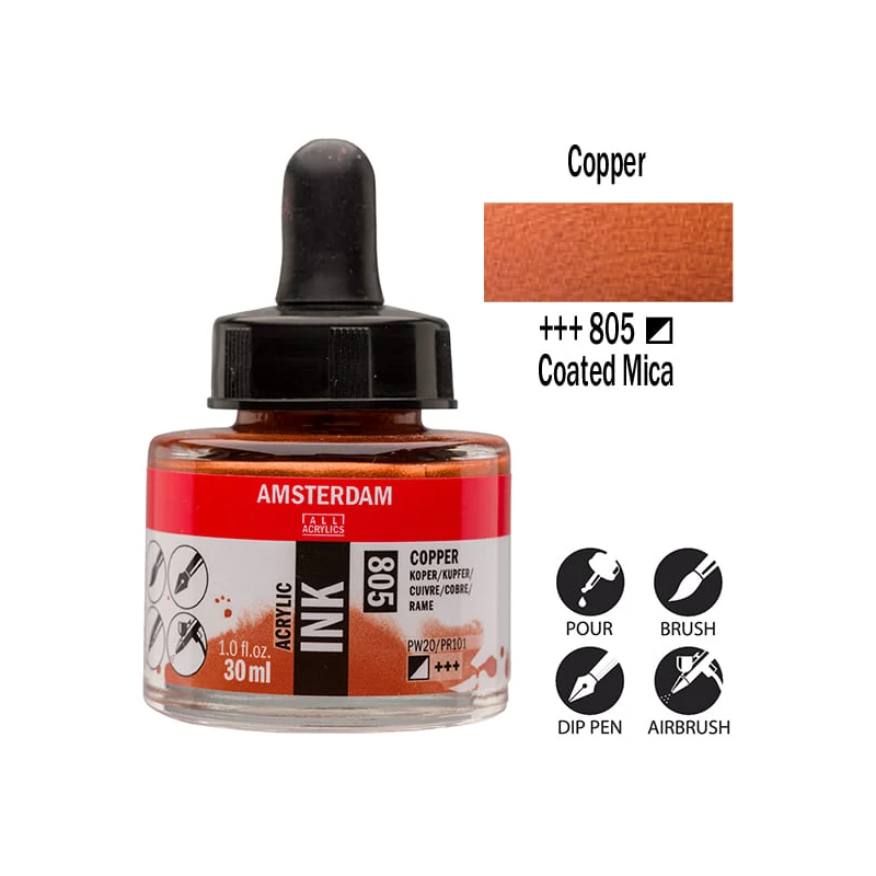 Talens Amsterdam akriltinta, 30 ml - 805, copper