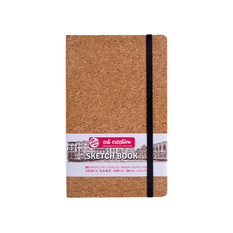 Talens Art Creation Sketch Book rajz- és vázlatfüzet, 140 g, 80 lap - 13x21 cm, parafa