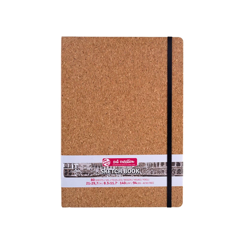 Talens Art Creation Sketch Book rajz- és vázlatfüzet, 140 g, 80 lap - A4, parafa