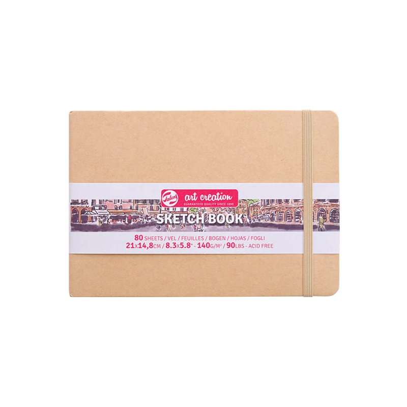 Talens Art Creation Sketch Book rajz- és vázlatfüzet, 140 g, 80 lap - A5 fekvő, nátron papír