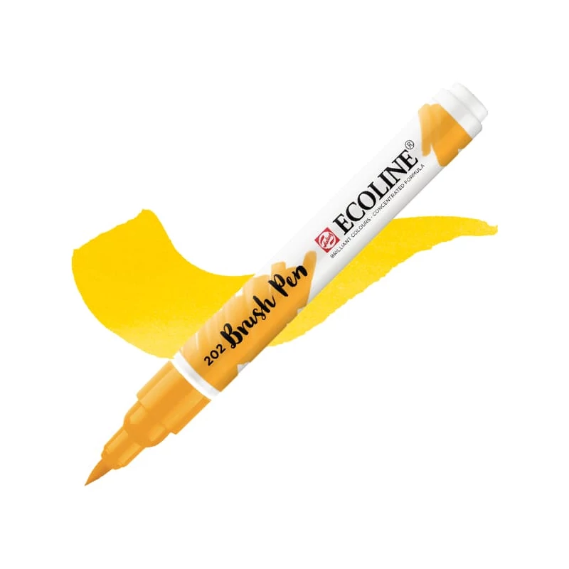 Talens Ecoline Brush Pen akvarell ecsetfilc - 202, deep yellow