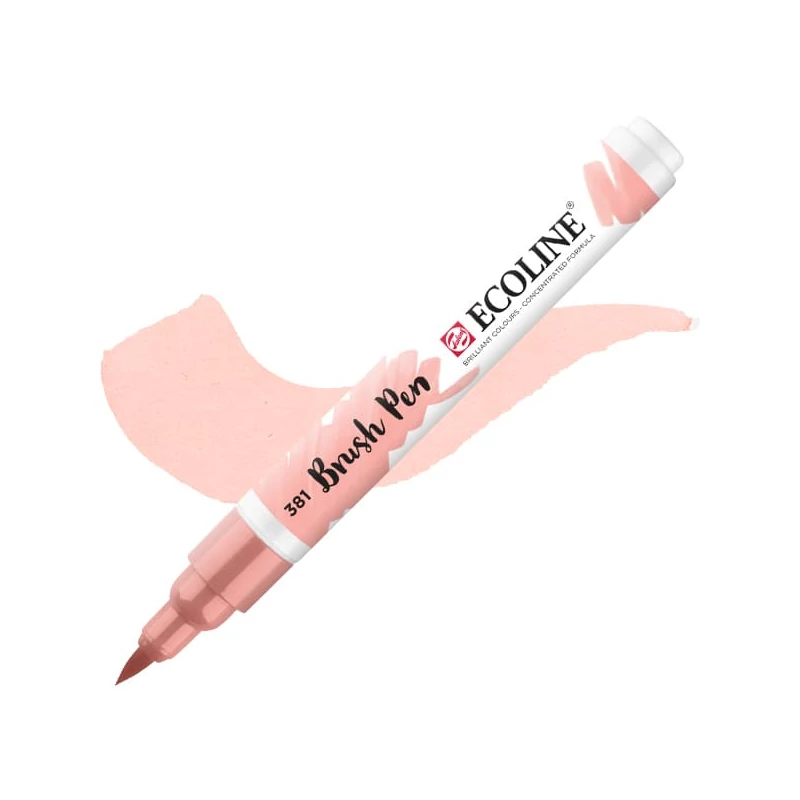 Talens Ecoline Brush Pen akvarell ecsetfilc - 381, pastel red