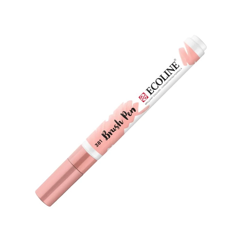 Talens Ecoline Brush Pen akvarell ecsetfilc - 381, pastel red