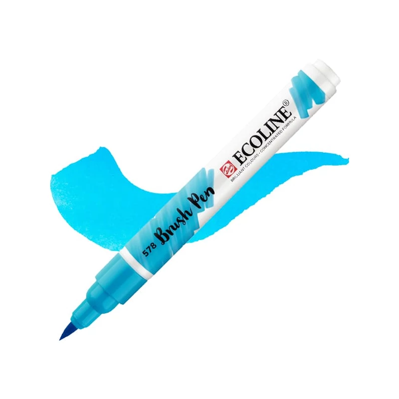 Talens Ecoline Brush Pen akvarell ecsetfilc - 578, sky blue cyan