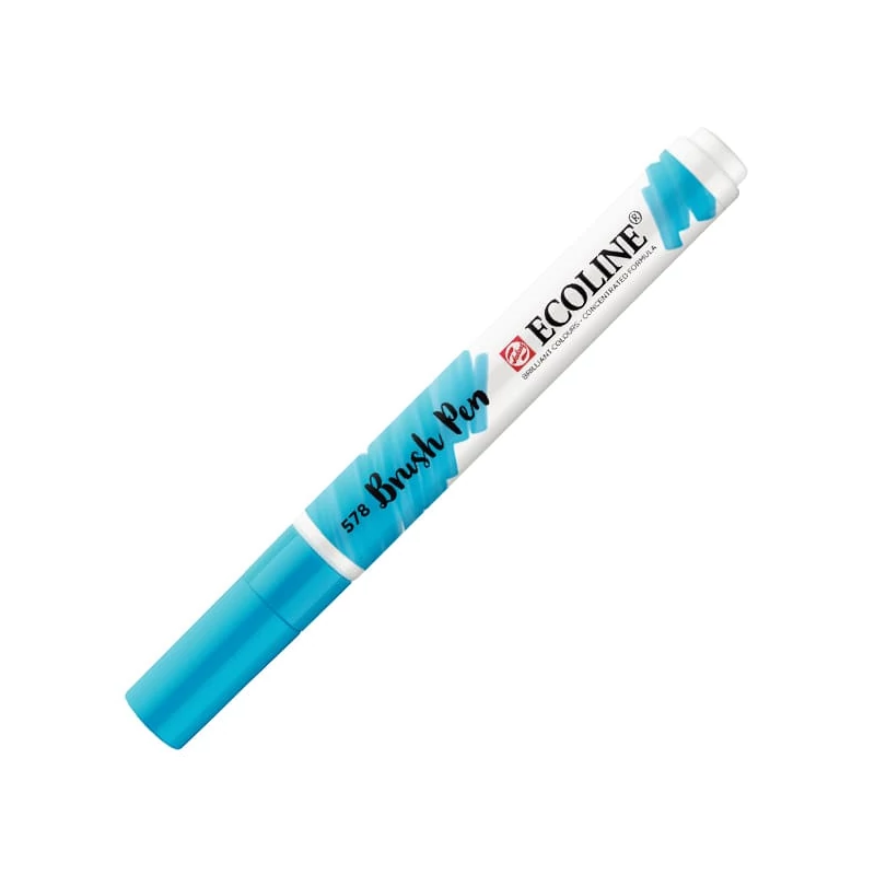 Talens Ecoline Brush Pen akvarell ecsetfilc - 578, sky blue cyan