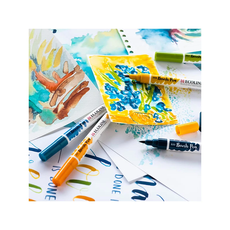Talens Ecoline Brush Pen akvarell ecsetfilc - 728, warm grey light