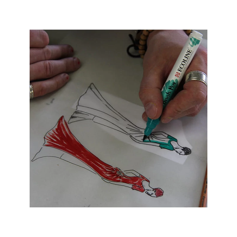 Talens Ecoline Brush Pen akvarell ecsetfilc - 728, warm grey light