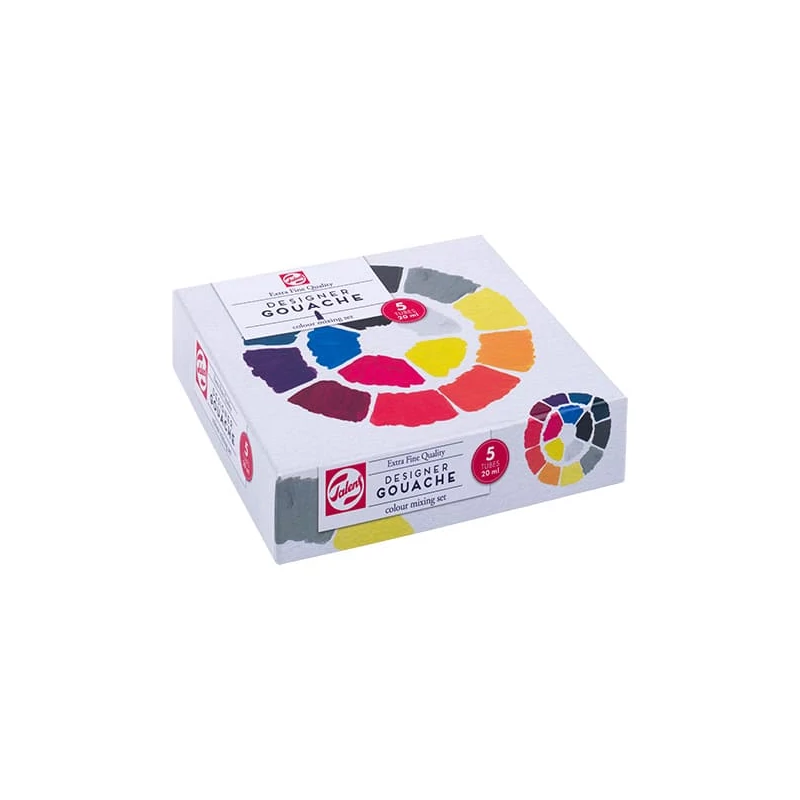 Talens Extra Fine gouache festék készlet - 5x20 ml, mixing set