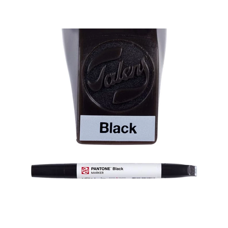 Talens Pantone kétvégű ecsetfilc - black