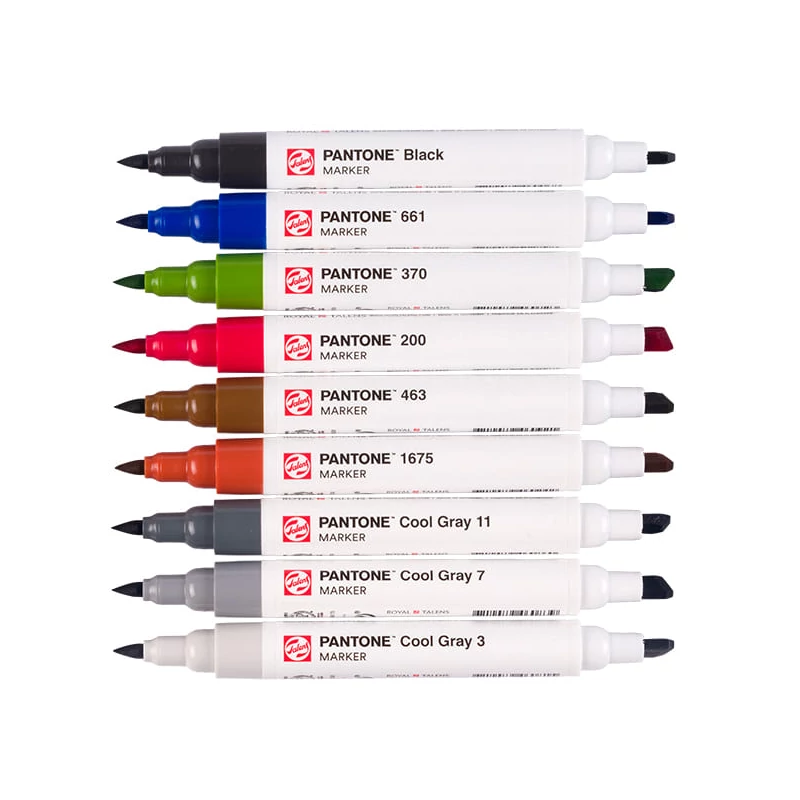 Talens Pantone kétvégű ecsetfilc készlet - 9 db, City