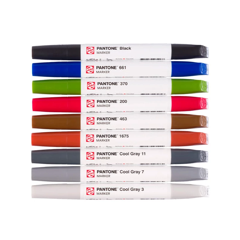 Talens Pantone kétvégű ecsetfilc készlet - 9 db, City