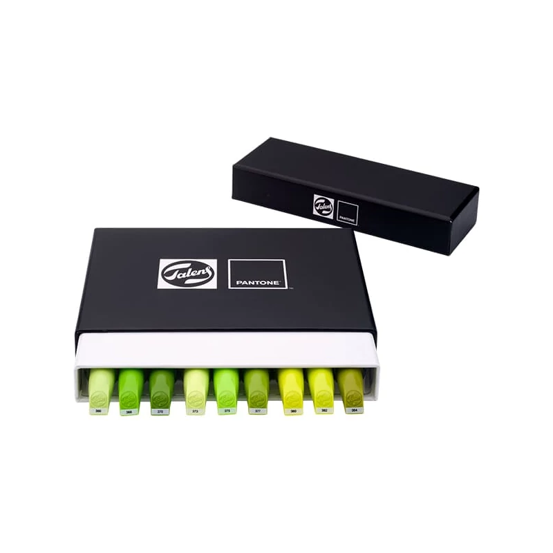 Talens Pantone kétvégű ecsetfilc készlet - 9 db, Green yellow