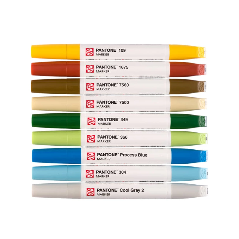 Talens Pantone kétvégű ecsetfilc készlet - 9 db, Nature