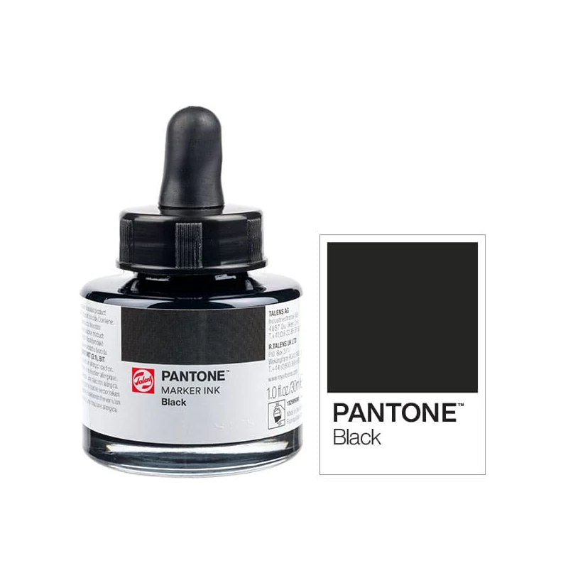 Talens Pantone marker tinta, 30 ml - black