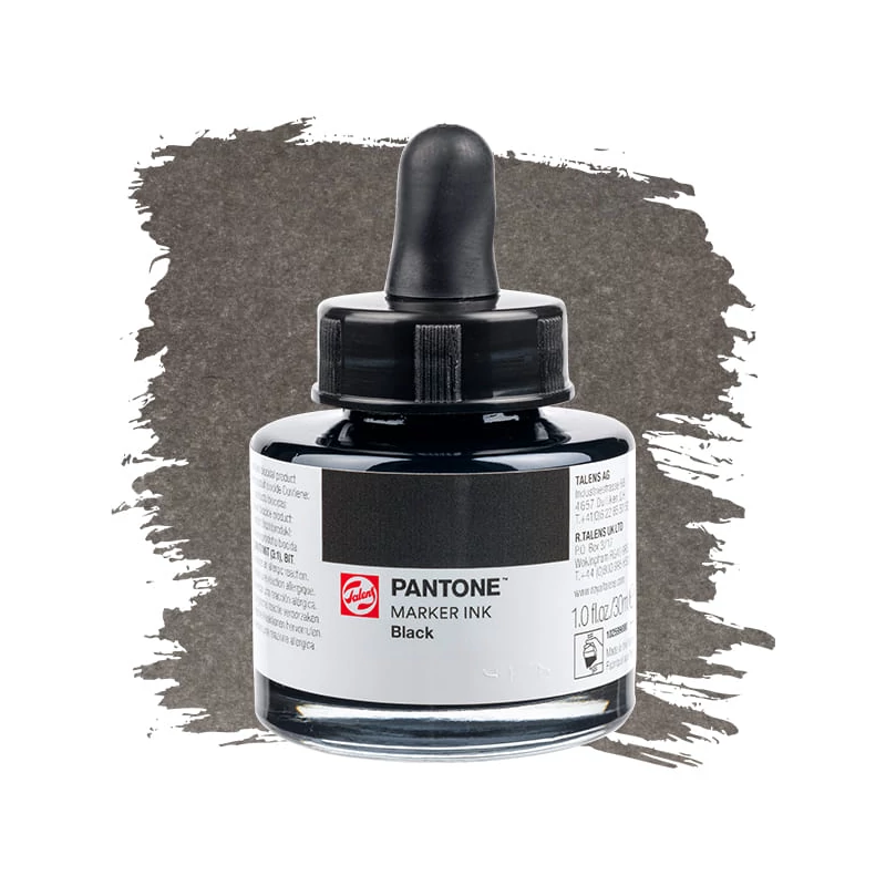 Talens Pantone marker tinta, 30 ml - black