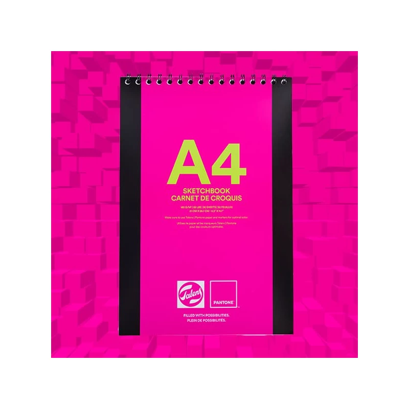 Talens Pantone Sketch Book rajztömb, 180 g - A4, spirálos