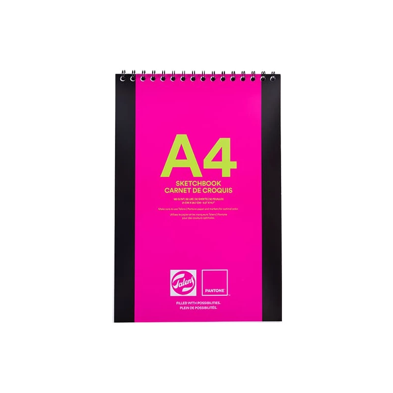 Talens Pantone Sketch Book rajztömb, 180 g - A4, spirálos