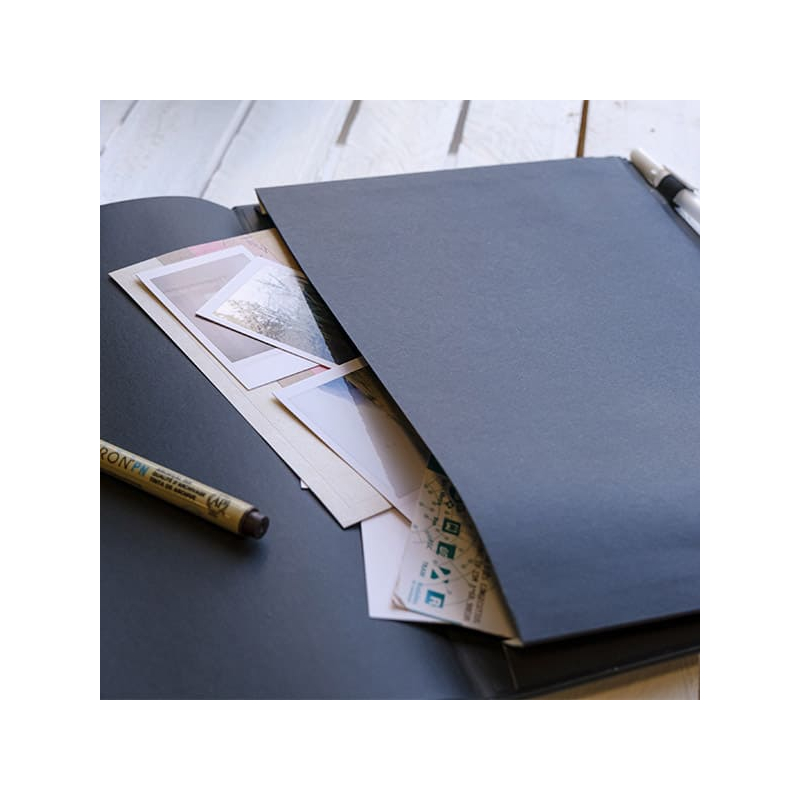 Sakura Sketch/note book jegyzet- és vázlatfüzet, fekete papír - A5 fekvő