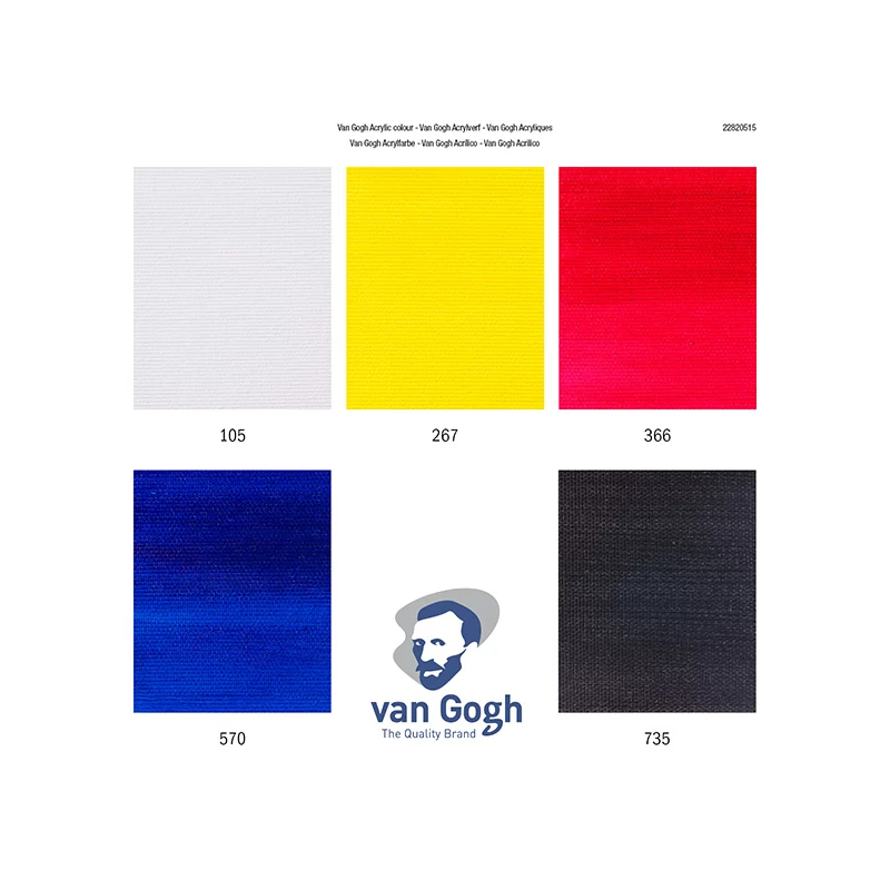 Talens Van Gogh akrilfesték készlet - 5x40 ml, primary mixing set