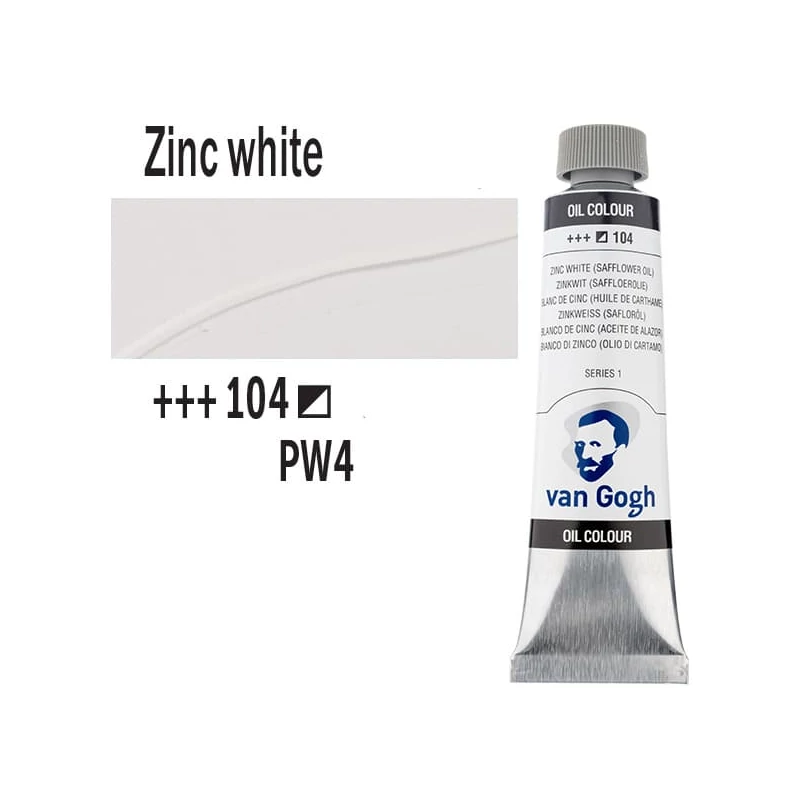 Talens Van Gogh olajfesték, 40 ml - 104, zinc white