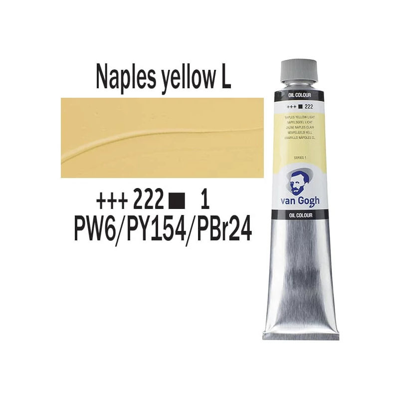 Talens Van Gogh olajfesték, 200 ml - 222, naples yellow light