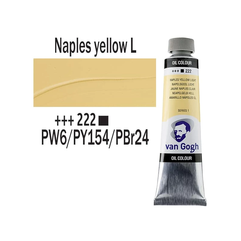 Talens Van Gogh olajfesték, 40 ml - 222, naples yellow light