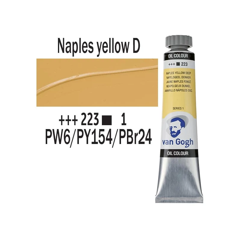 Talens Van Gogh olajfesték, 20 ml - 223, naples yellow deep