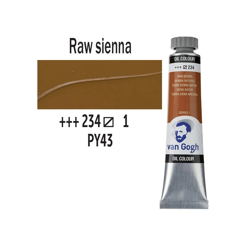 Talens Van Gogh olajfesték, 20 ml - 234, raw sienna