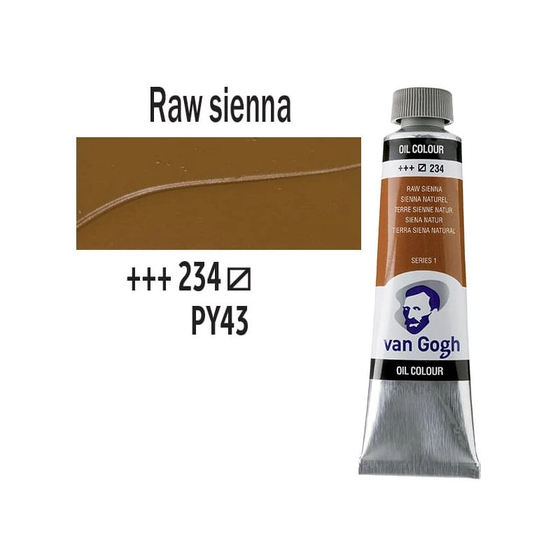 Talens Van Gogh olajfesték, 40 ml - 234, raw sienna