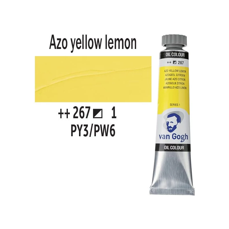 Talens Van Gogh olajfesték, 20 ml - 267, azo yellow lemon