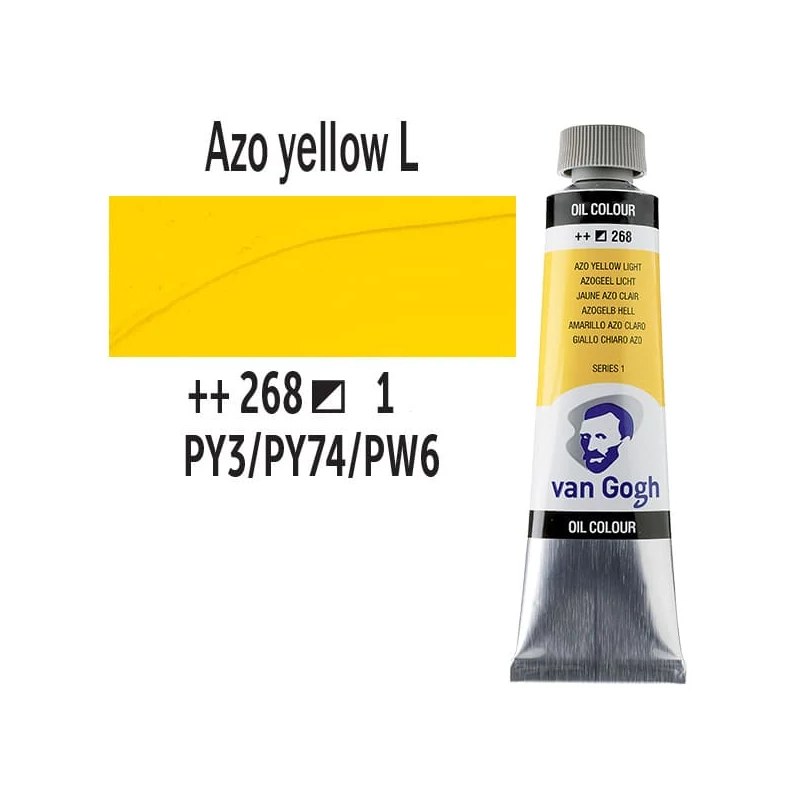 Talens Van Gogh olajfesték, 40 ml - 268, azo yellow light